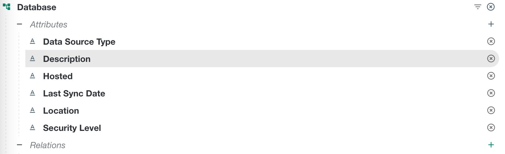 Description attribute added in Query Builder