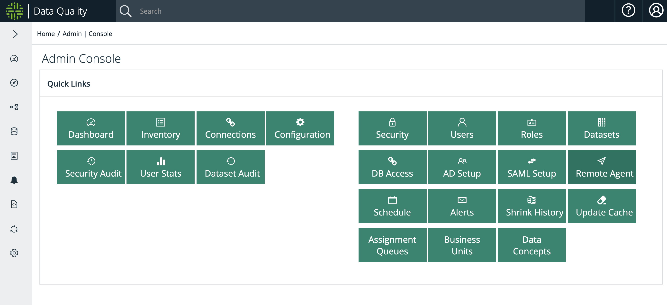 Fig 2: Admin Console