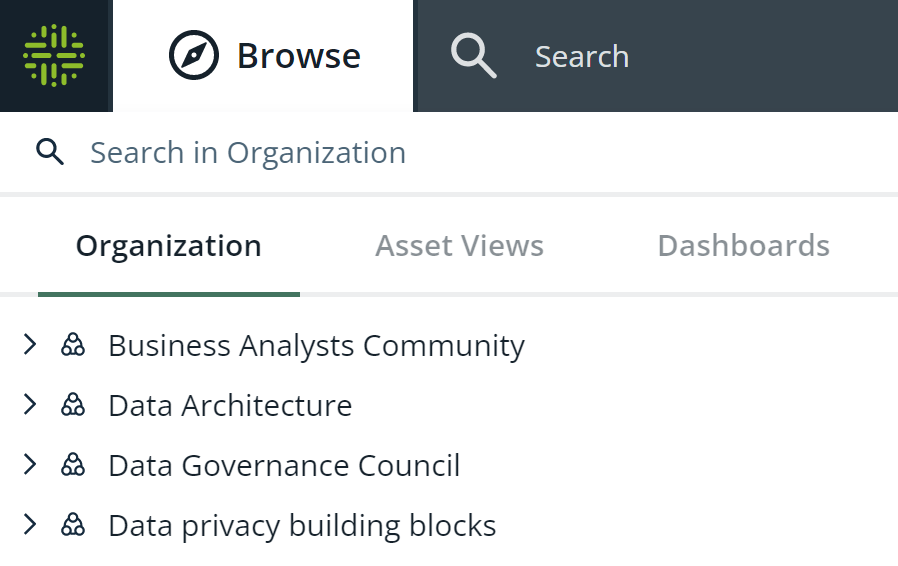 Browse pane