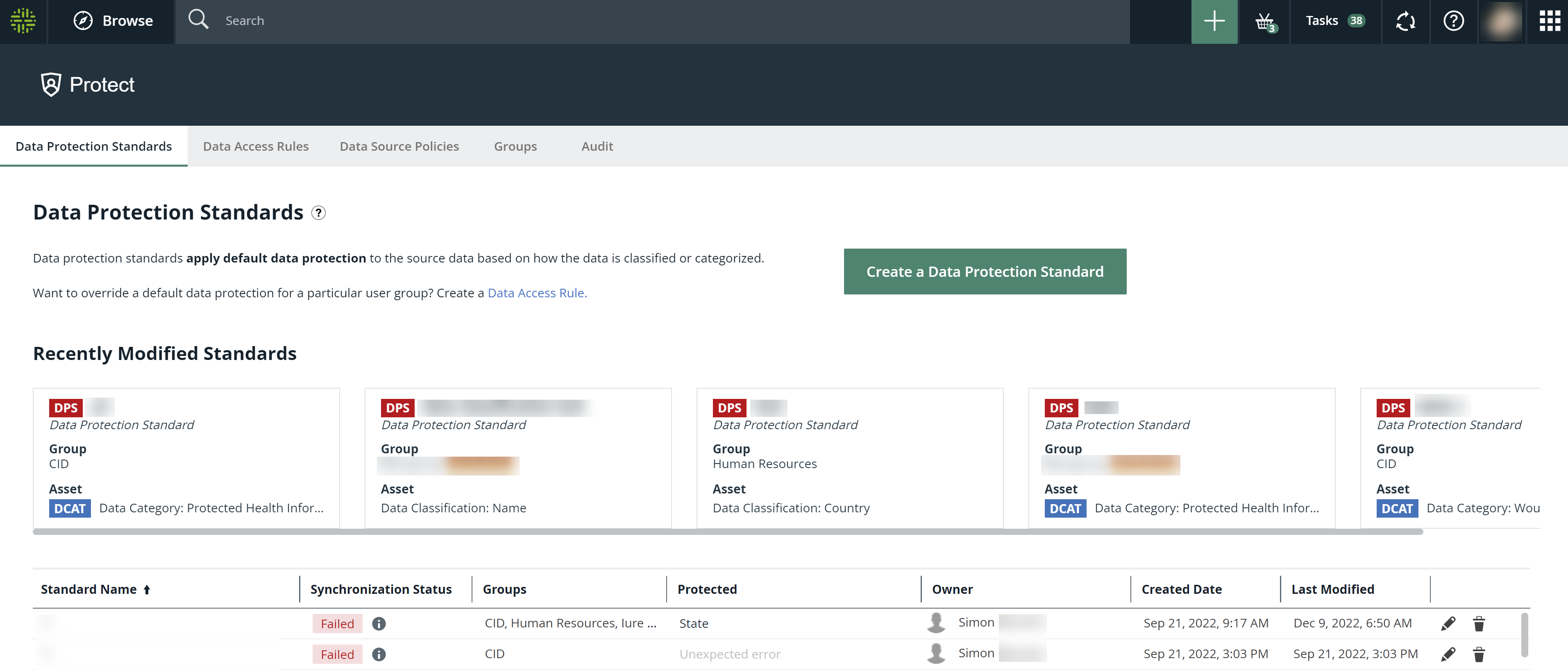 Protect landing page