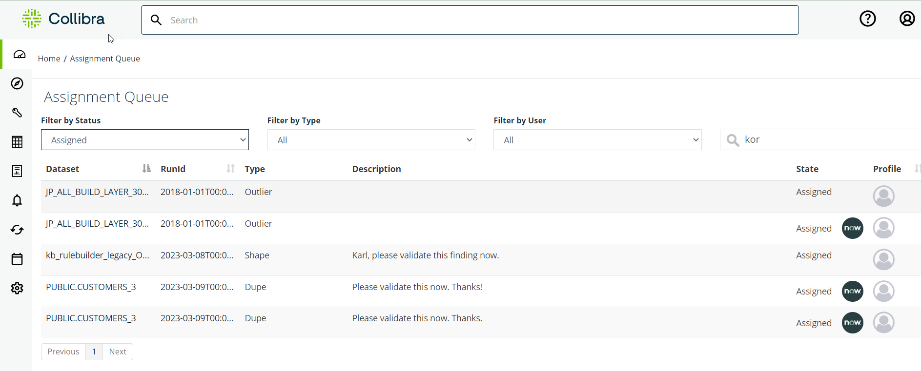 View the Assignment Queue