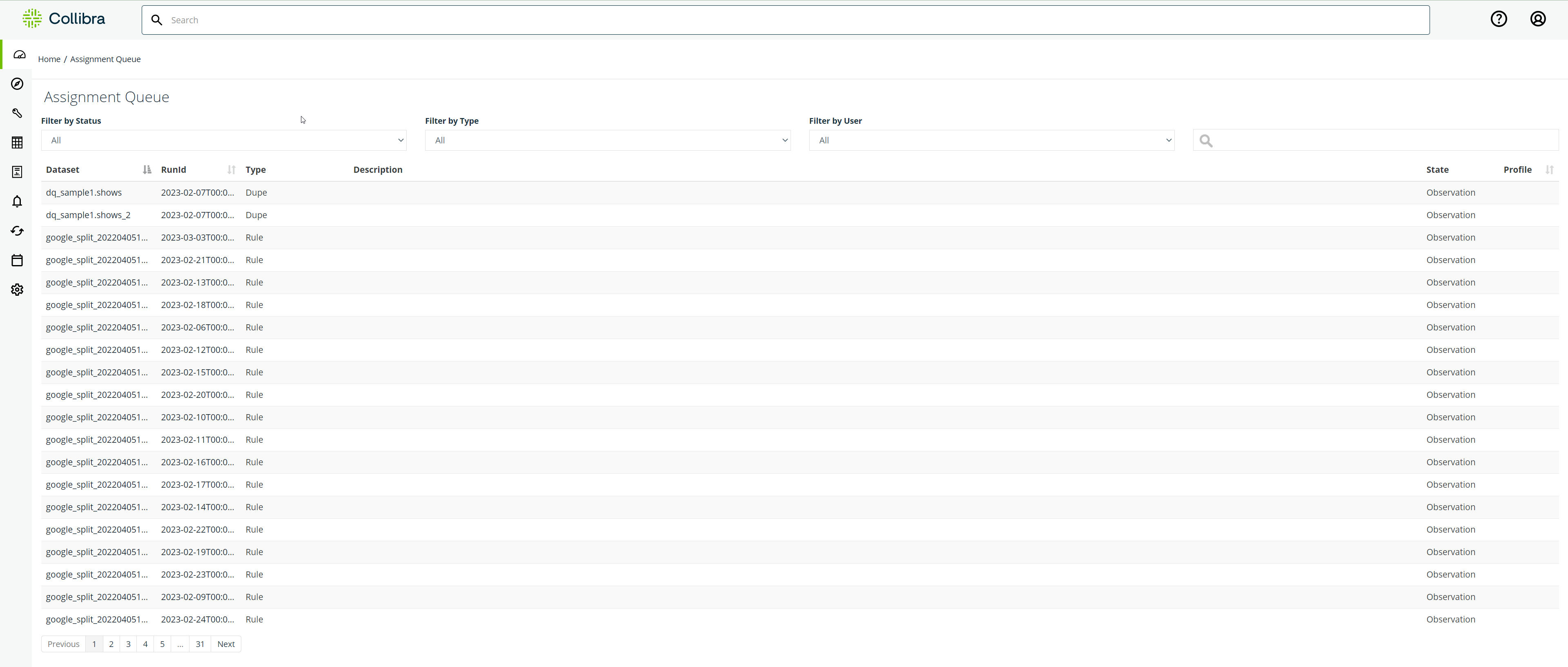View the Assignment Queue