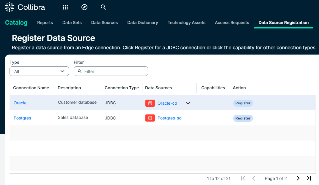 Database In Registration Register content and Add Database pages
