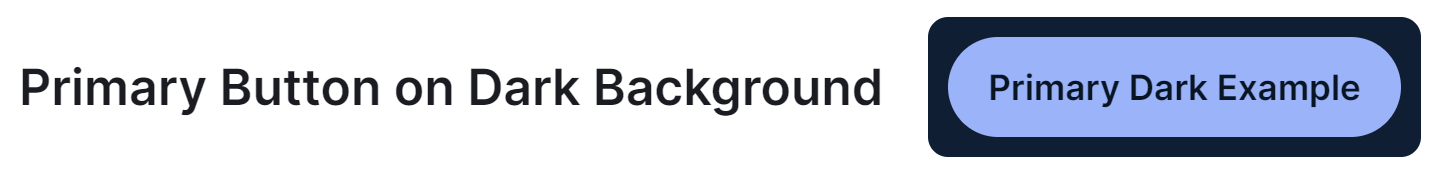 Primary button on a dark background Image of a primary button on a dark background