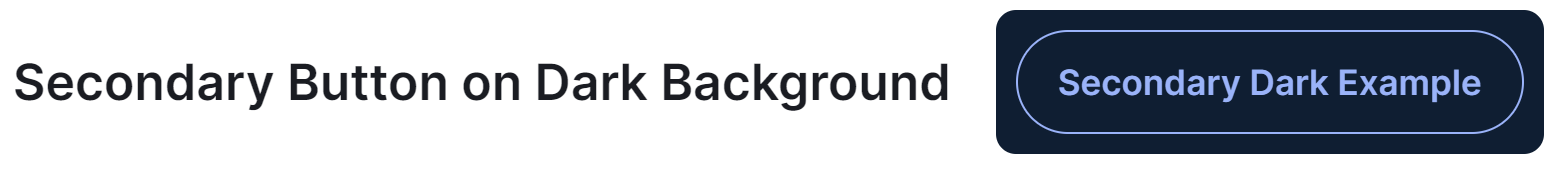 Secondary button on a dark background Image of a secondary button on a dark background