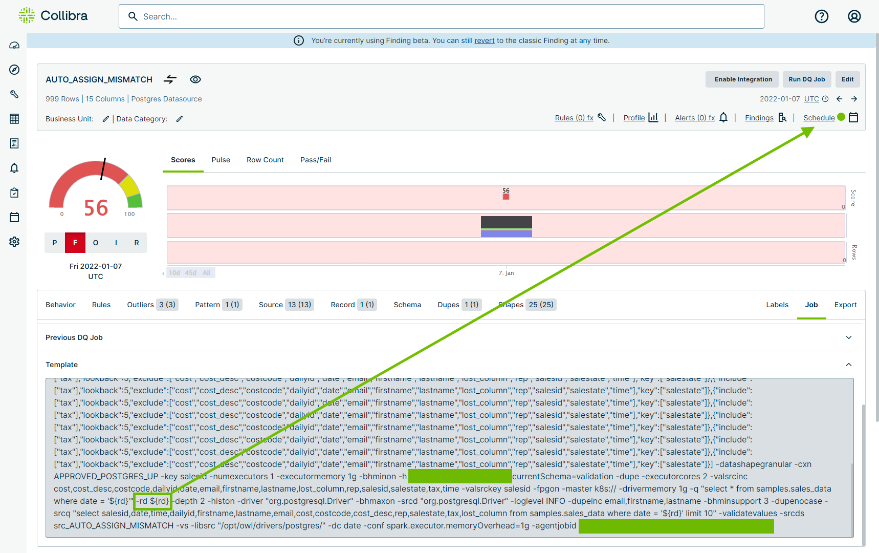 scheduler template with -rd screenshot