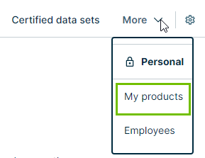 Define and apply a personal filter in standalone Data Marketplace