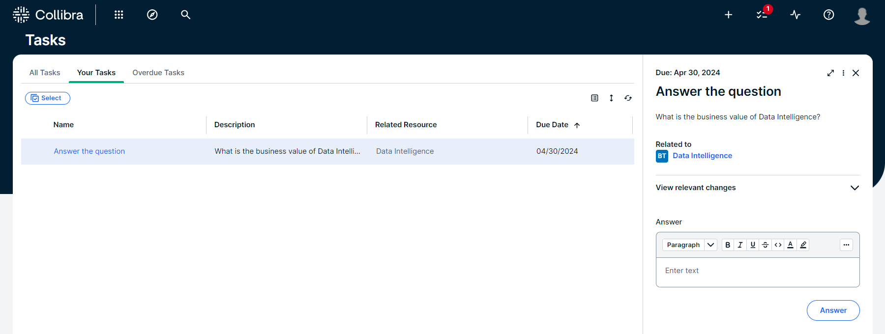 Complete a workflow task