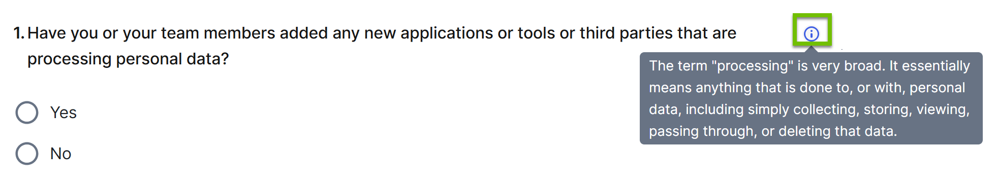 Image of a tooltip