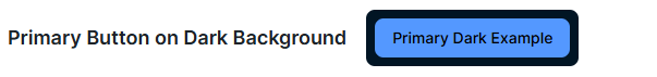 Primary button on a dark background Image of a primary button on a dark background