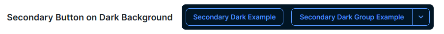 Secondary button on a dark background Image of a secondary button on a dark background