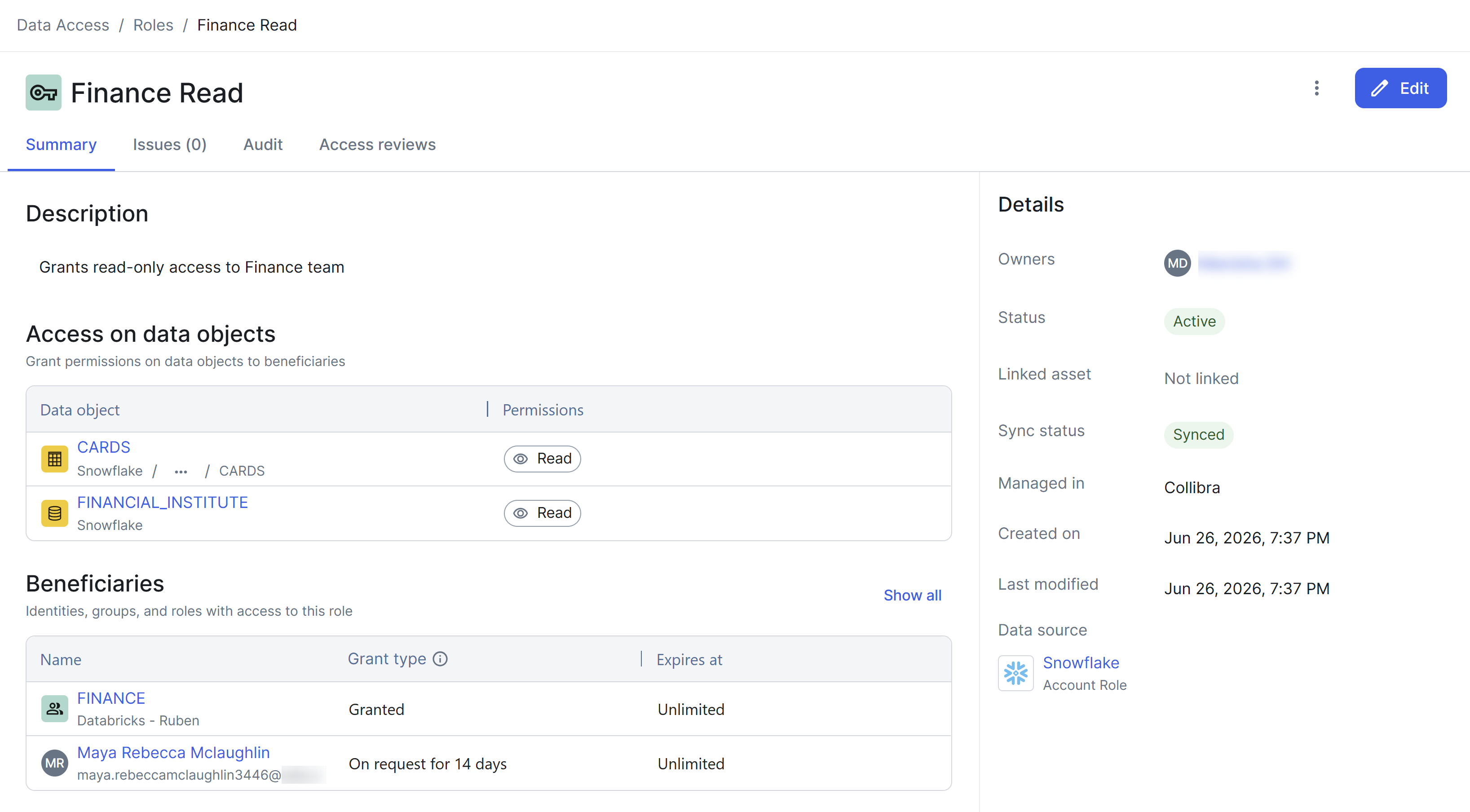 Image of a role page