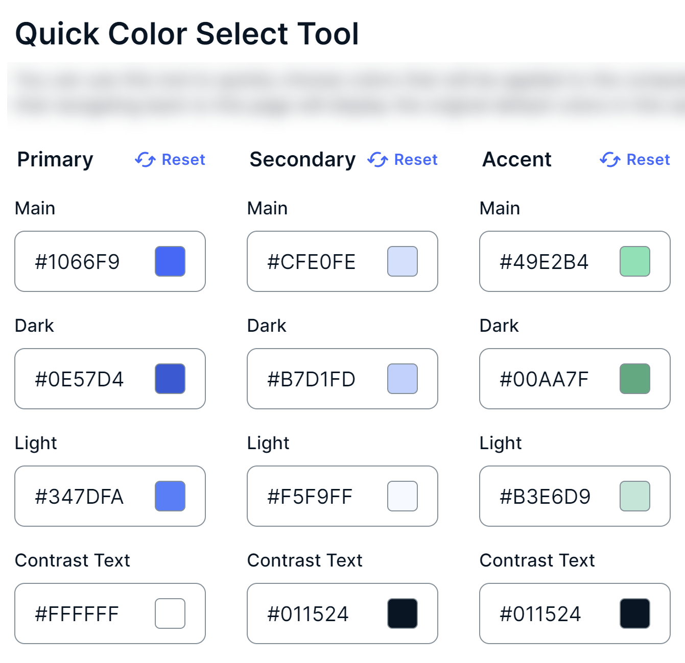 Image of the Quick Color Select Tool section