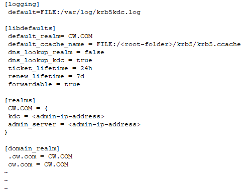 krb5.conf example