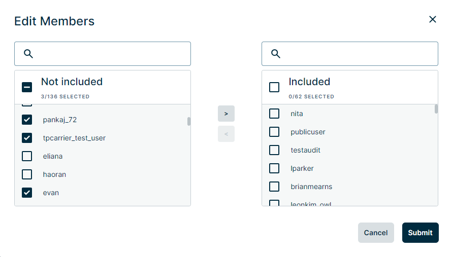 image of users mapped to a role