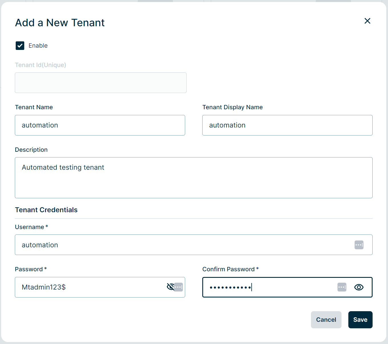 Managing multi-tenancy