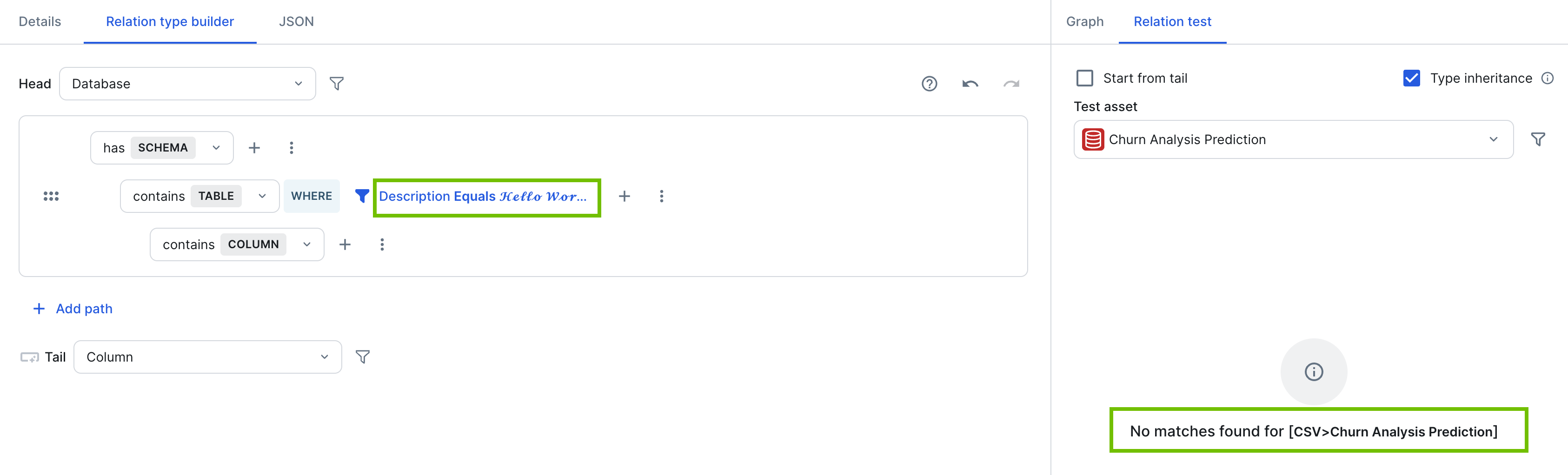 Image of DRT filter with unicode characters