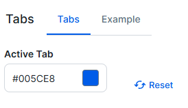 Image of the Tabs section