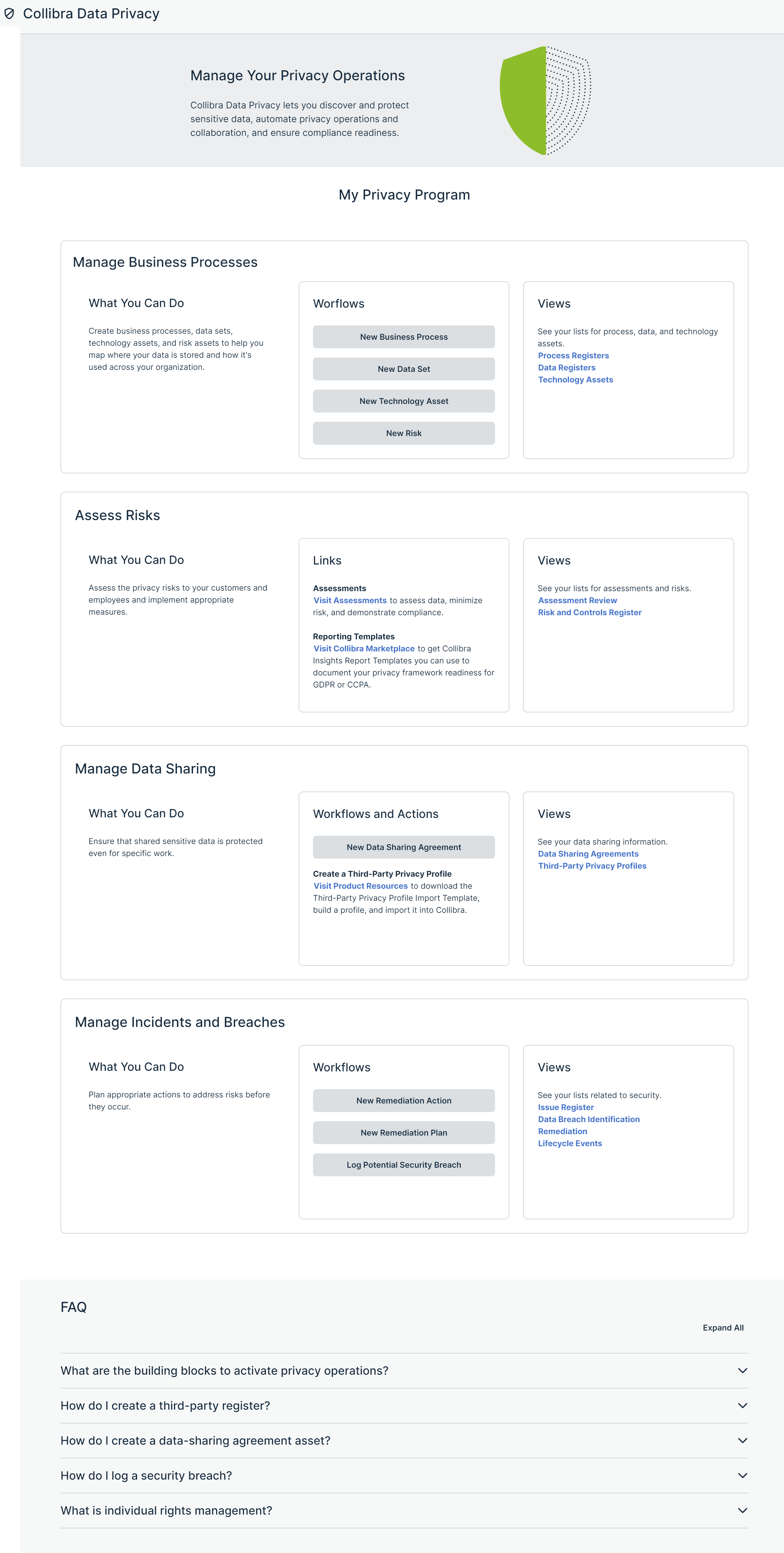 Image of Privacy landing page