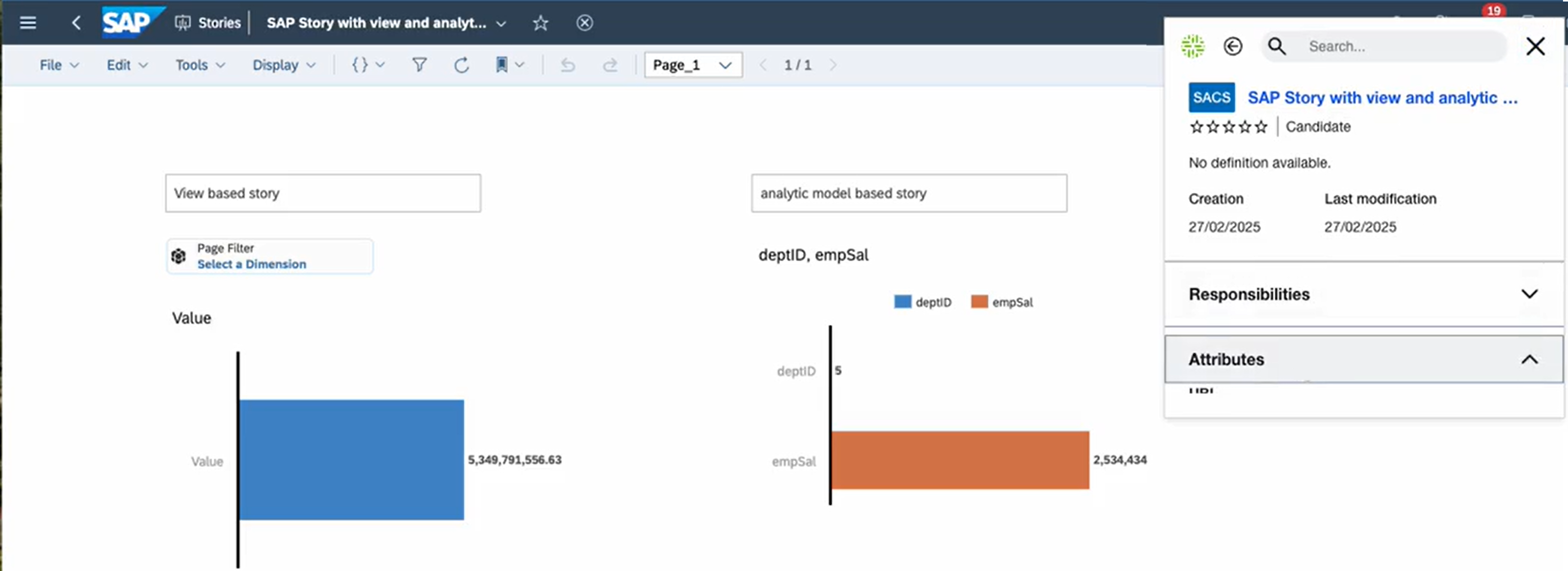 Browser extension showing PowerBI report information