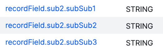 Image of ingested columns only