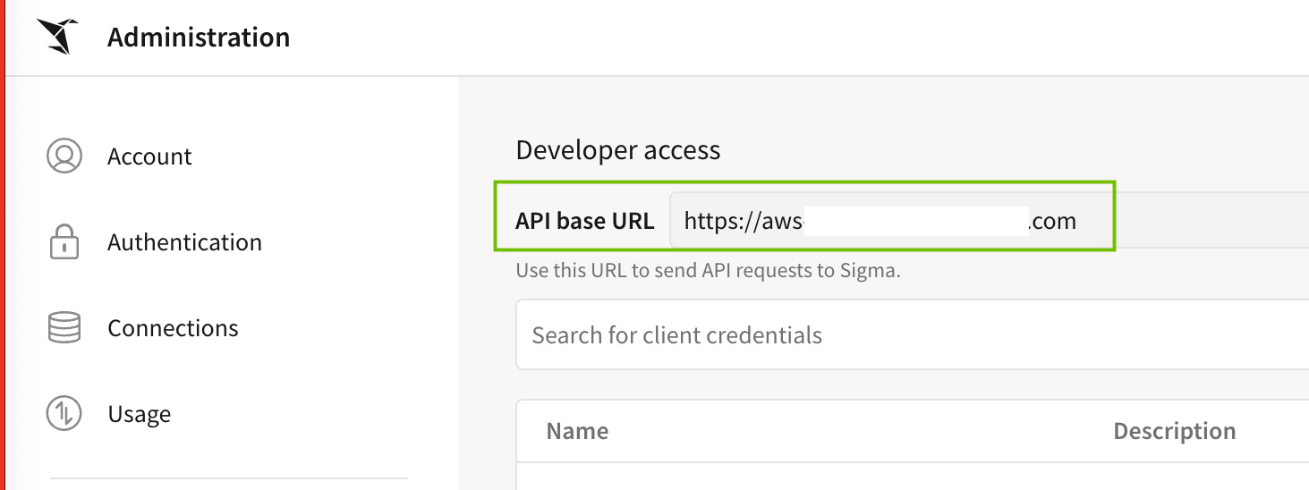 Create a Sigma connection to an Edge site (private preview)