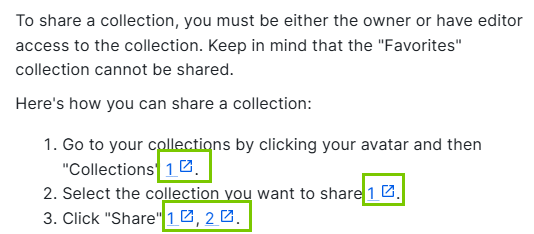 Image of how Collibra AI Copilot shows links to the product documentation Image of how Collibra AI Copilot shows links to the product documentation