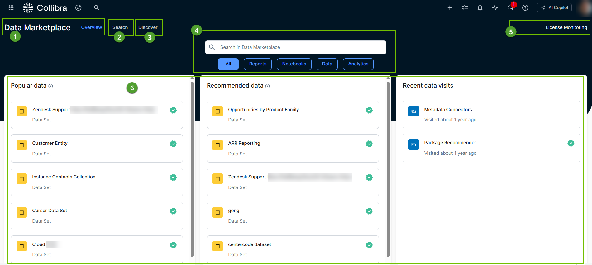 image of landing page in latest UI