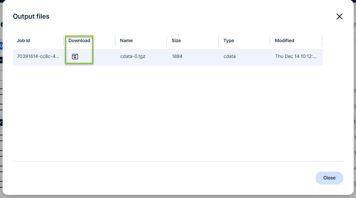 2ec Jobfile Download job output files