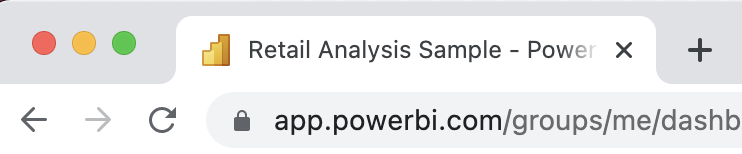 Example Power BI title on browser tab