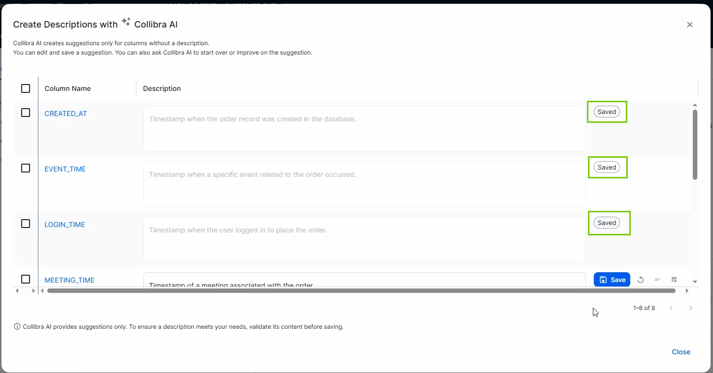 Image of saving descriptions