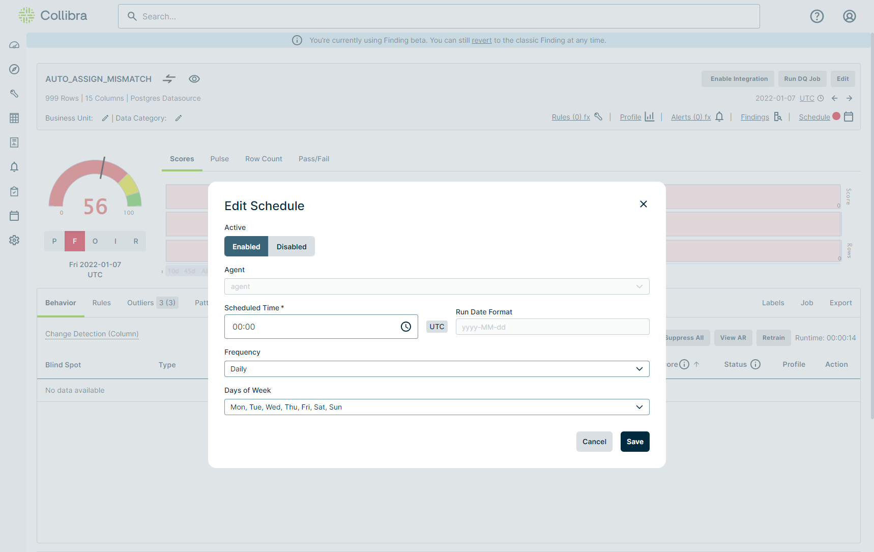scheduler modal screenshot