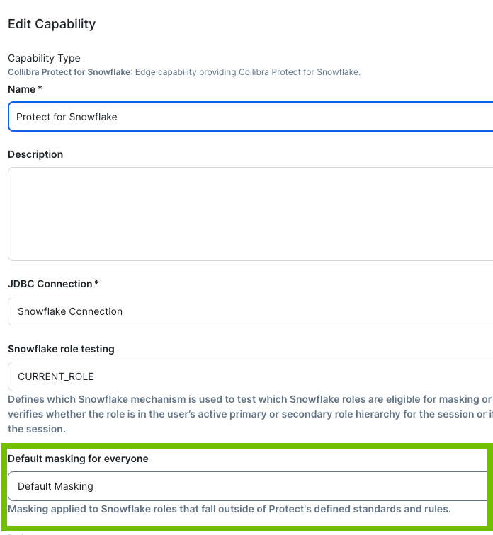 Default masking fior everyone field Image of the Default masking fior everyone field