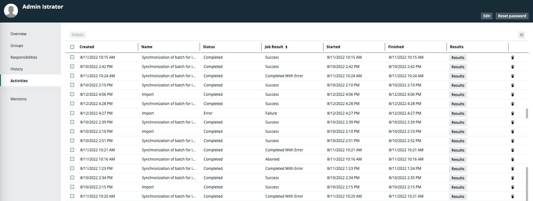 Technical lineage general troubleshooting